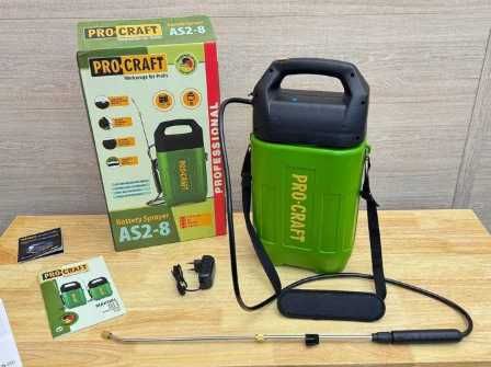 Садовый опрыскиватель procraft 8л автоматический насос аккумуляторный