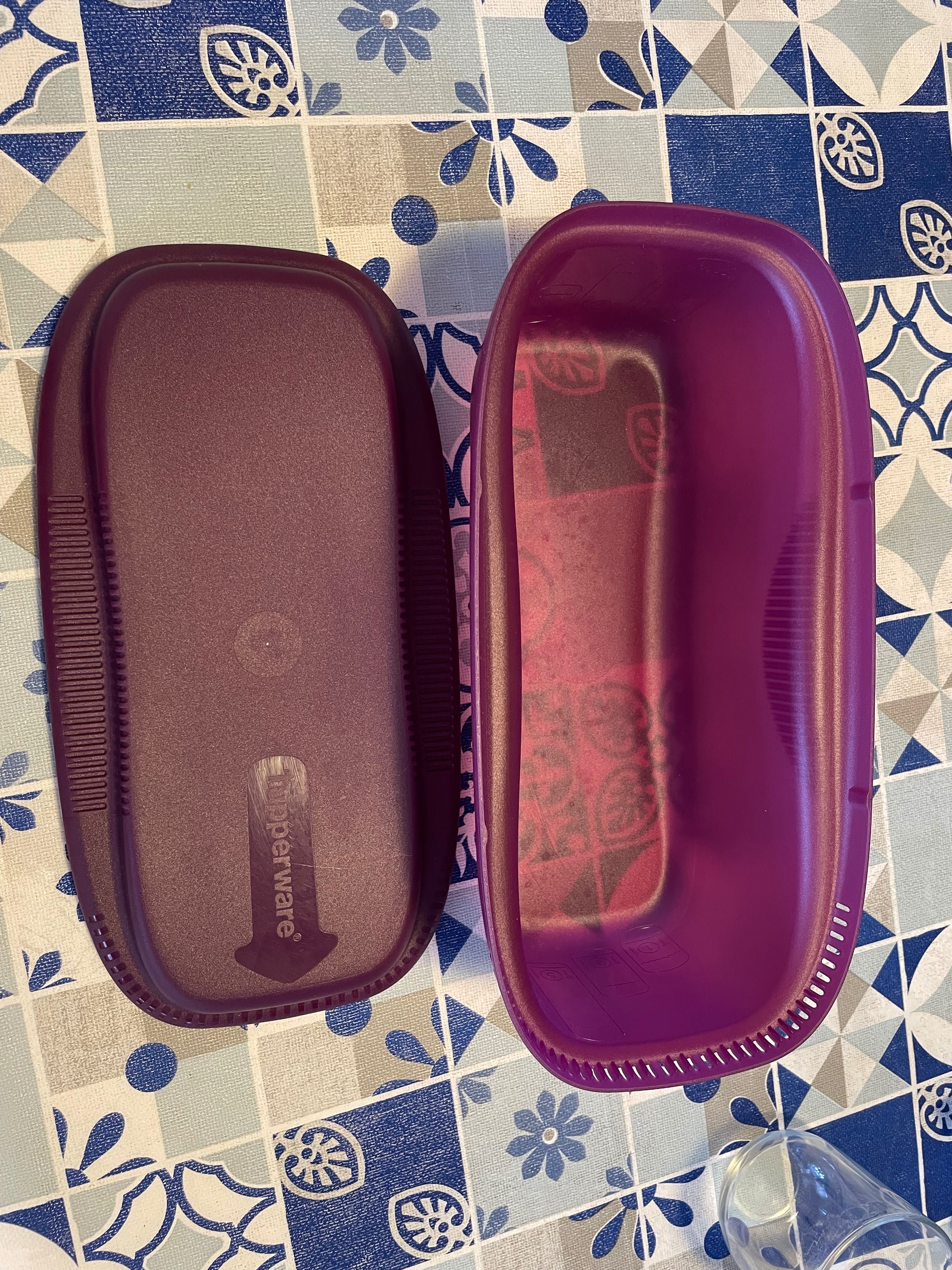 Micro esparguete tupperware