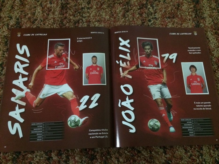 Caderneta Benfica e Sporting