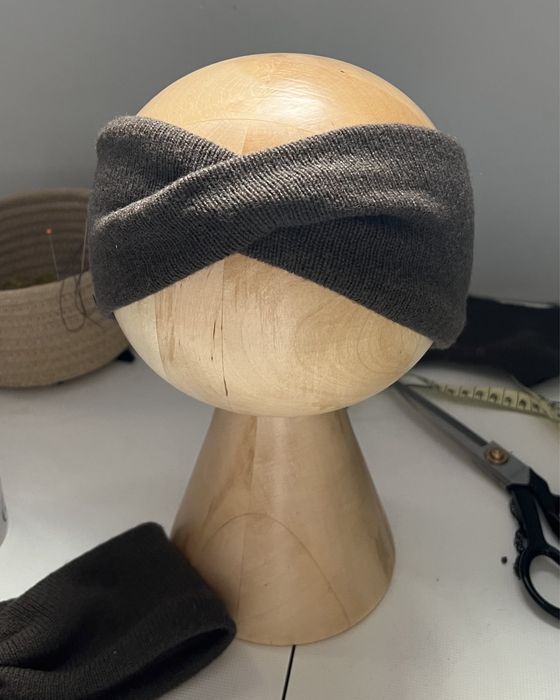 Opaska wełniana 100%, hand made damska/dziecięca