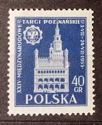 1955 Polska, znaczek, Międzynarodowe targi Poznańskie (Fischer 773)