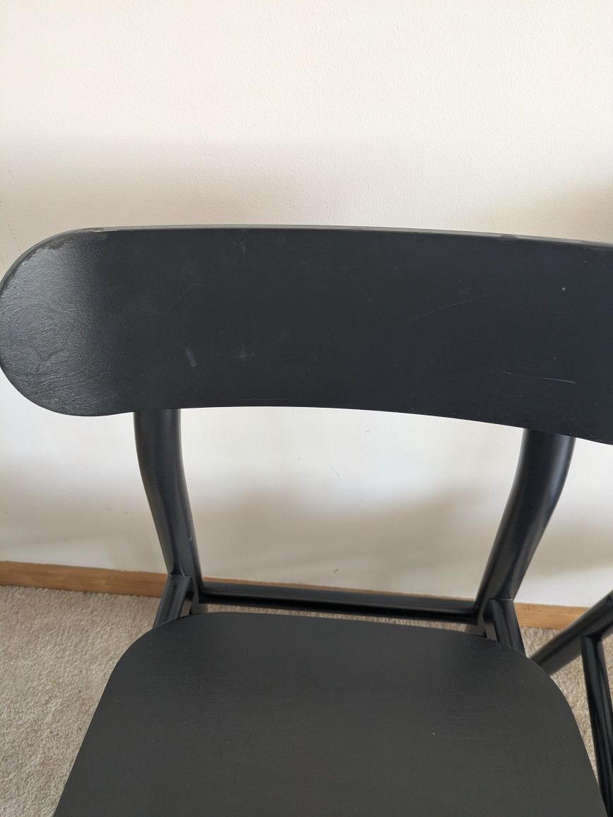 Cadeiras pretas Ronninge IKEA