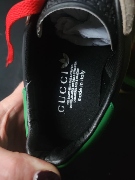 Gazelle Adidas & Gucci Black Green Red