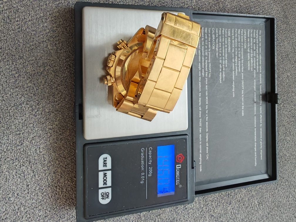 Złoty zegarek GENEVE pr 750