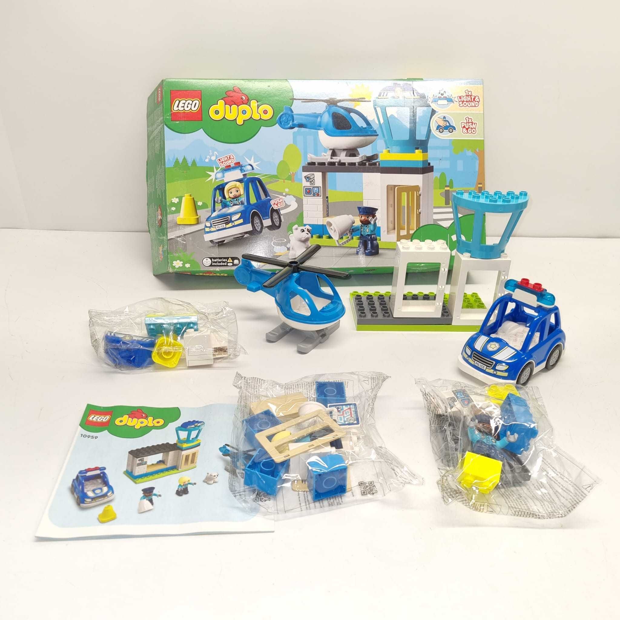 LEGO DUPLO Rescue Posterunek policji i helikopter.