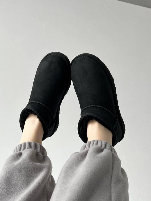 Уги Мужские UGG Ultra Mini Black (Замша) Size 39 ТОП
