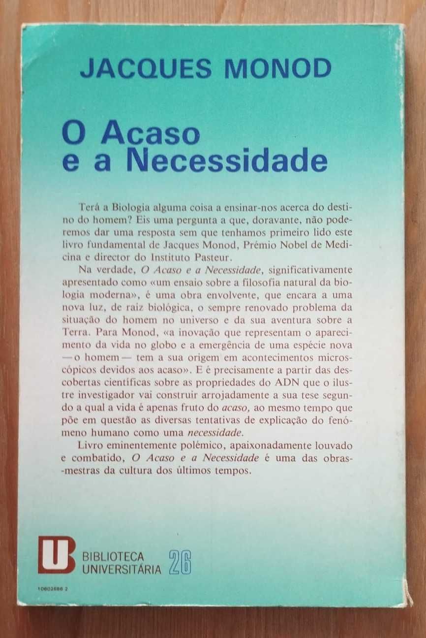 O Acaso e a Necessidade - Jacques Monod