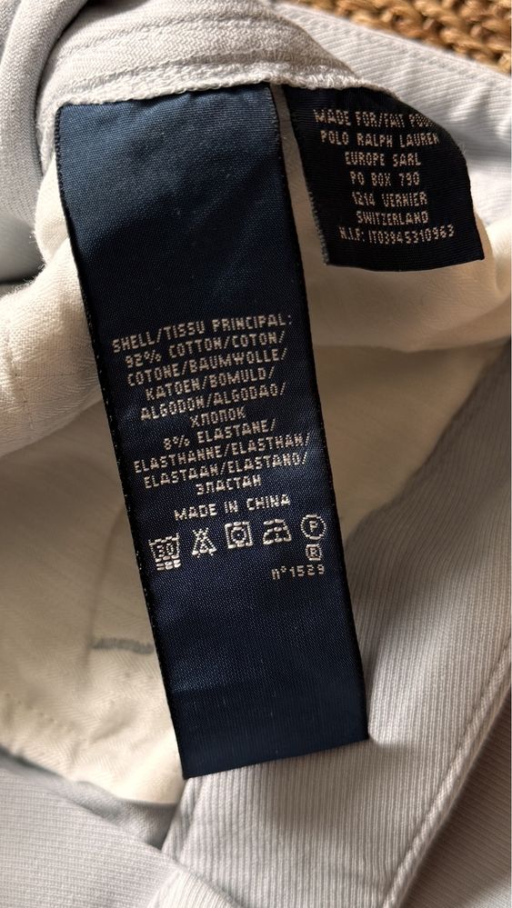 Bryczesy spodnie damskie z bawełny dopasowane Ralph Lauren M/38