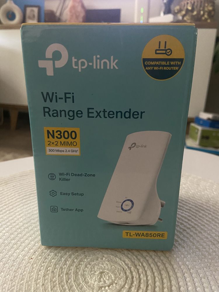 wzmacniacz sygnału WiFi TP-Link WA850RE z gniazdem LAN RJ45