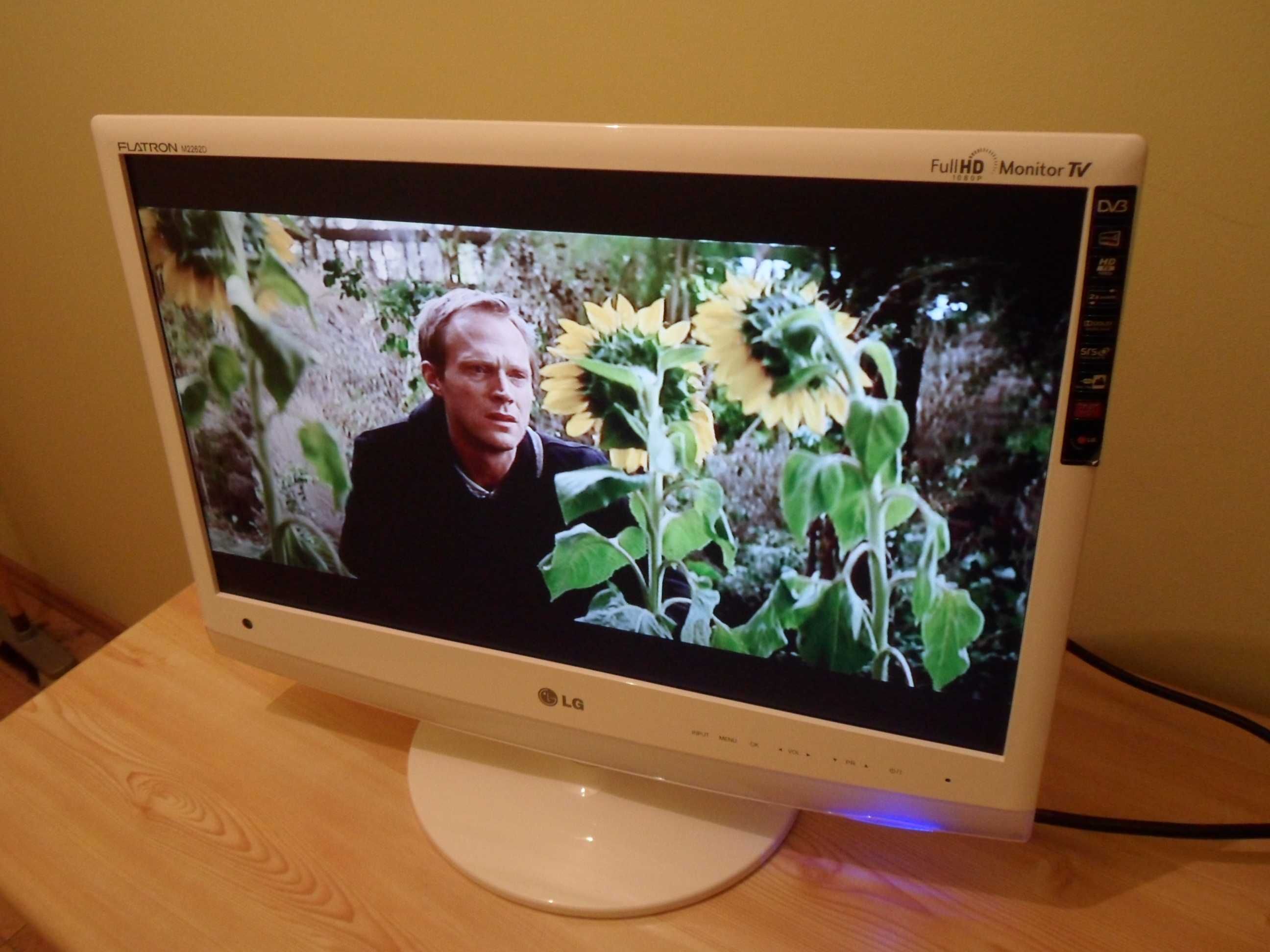 Monitor LG z funkcją TV full hd.