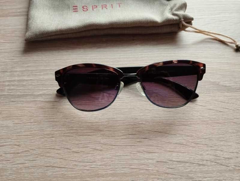 Brązowe czarne okulary przeciwsłoneczne Esprit