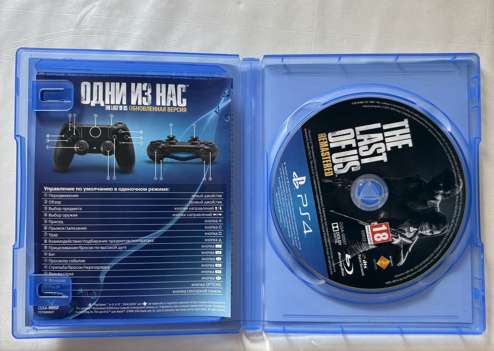 Диск The Last of Us Remastered (PS4) — Полностью на русском языке