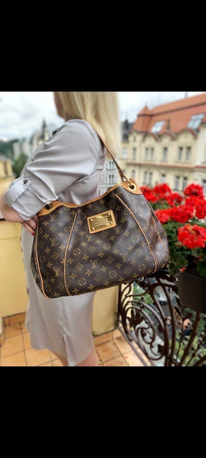 Louis Vuitton Monogram Canvas Galliera PM велика сумка через плече