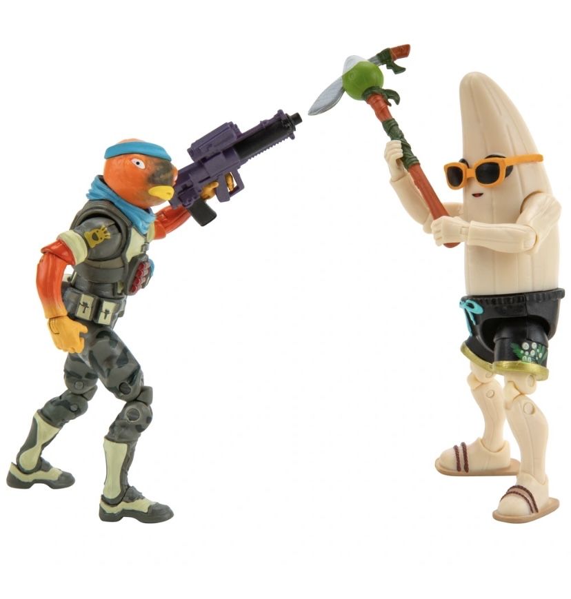 Фігурки Fortnite Fortfight, набір з 6 фігурок Peely проти Fishstick