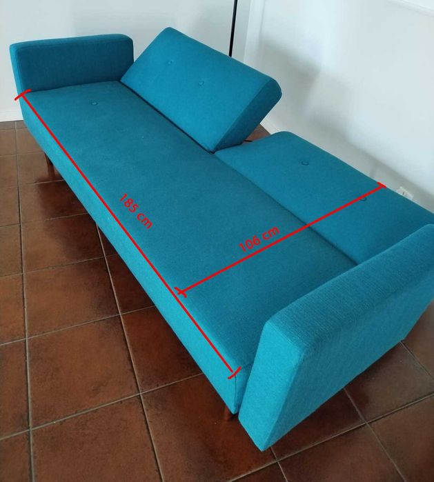 Sofá Azul, 3 lugares, La Redoute