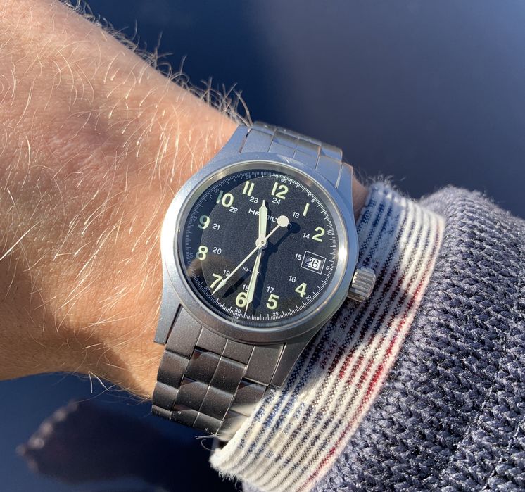 Повний комплект годинник Hamilton Khaki 6359 рідкісний швейцарський