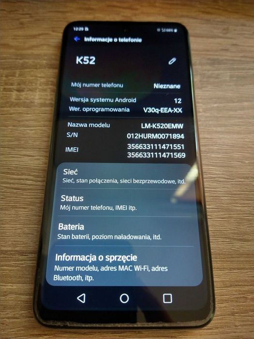 Smartfon LG K52 4/64