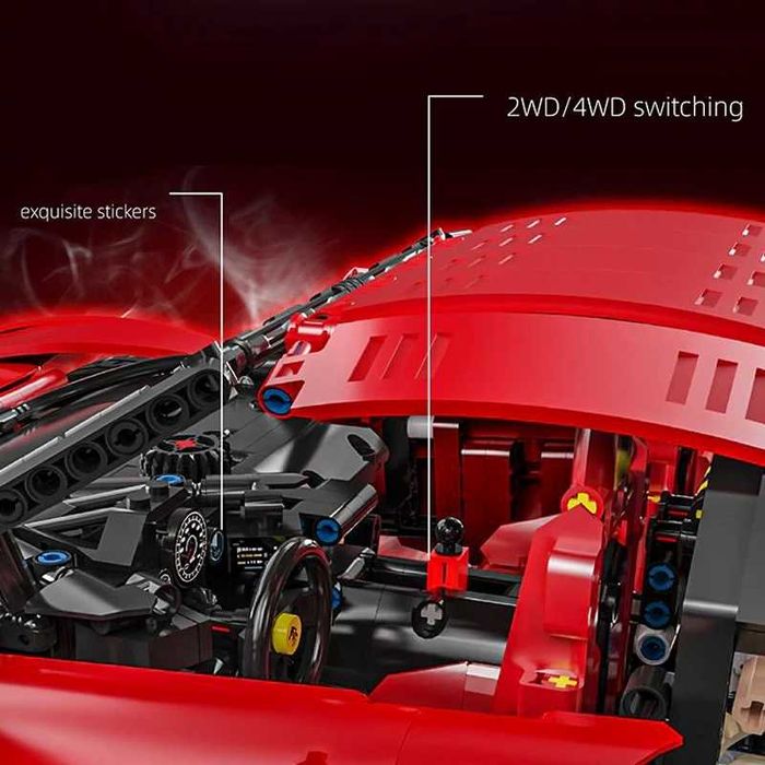 Конструктор LERU "Ferrari SF90 Stradale" 1:8 4260 pcs. У КОРОБЦІ