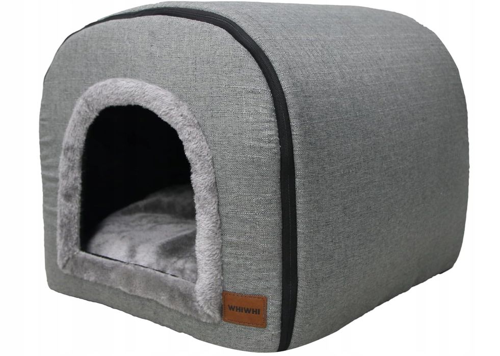 Domek Dla Kota Whiwhi Z Puszystą Matą Domek Dla Kotów 50X42X42Cm