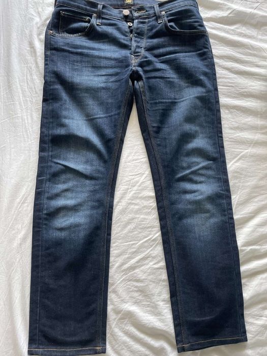 Granatowe jeansy Lee, rozmiar 31x30