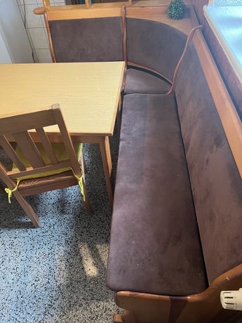 Narożnik kuchenny + stół i dwa krzesla