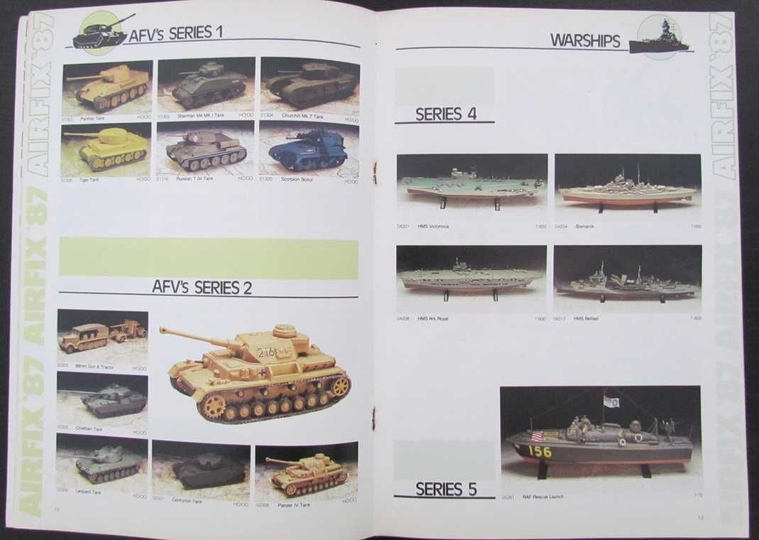 Catálogo Airfix 1987 oficial modelos