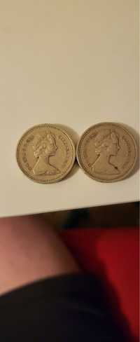 moneta jednofuntowa 1983