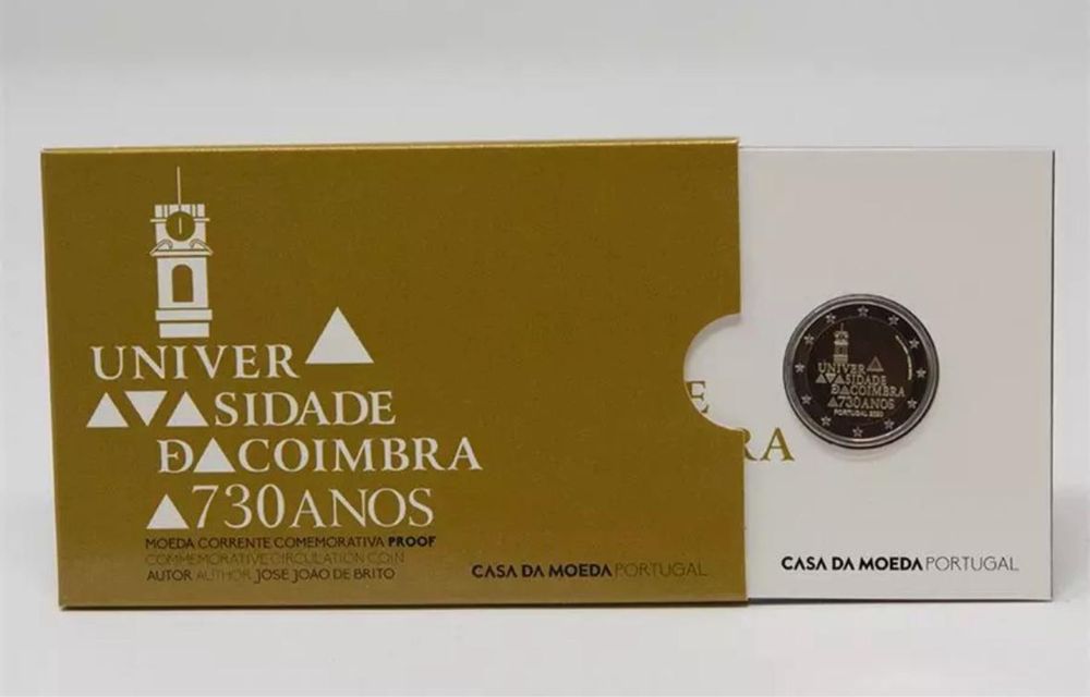 2euro coimbra proof lote de 10 moedas