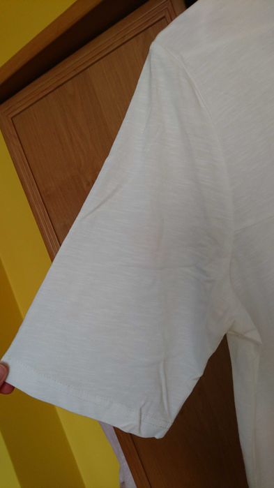 Biała bluzka Ulla Popken, nowa z metką bawełniana z koronką r.42/44 XL