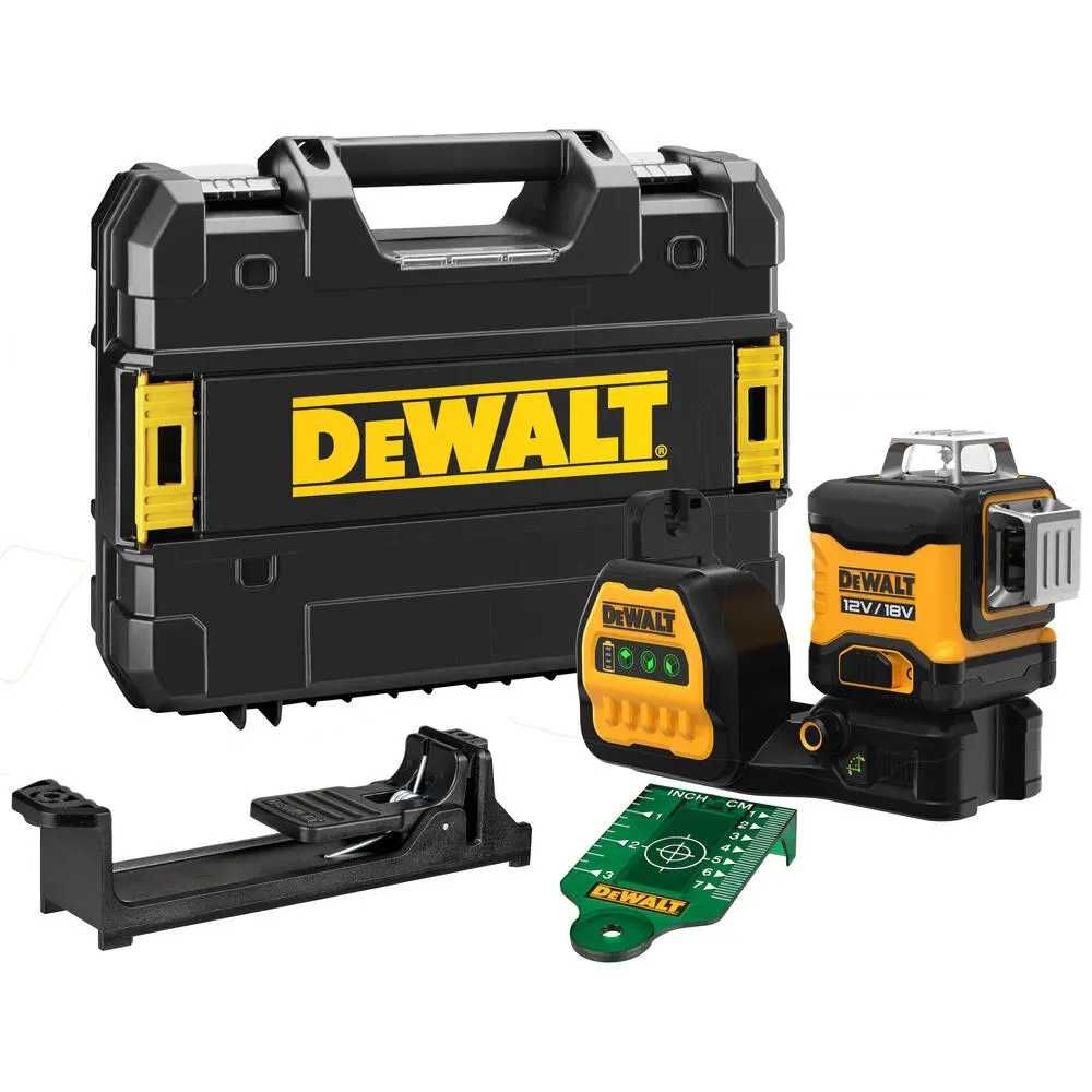 DeWALT DCE089NG18 Уровень лазерный линейный\3D-уровень\Зелёный луч\18V