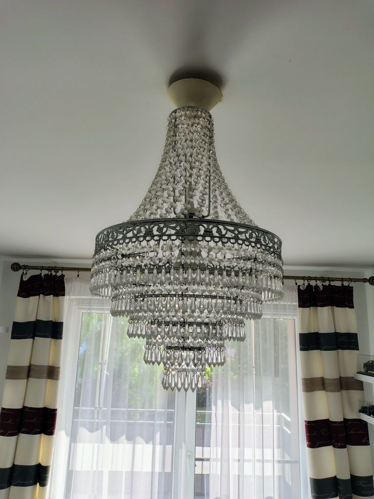 Lampa wisząca, kryształy