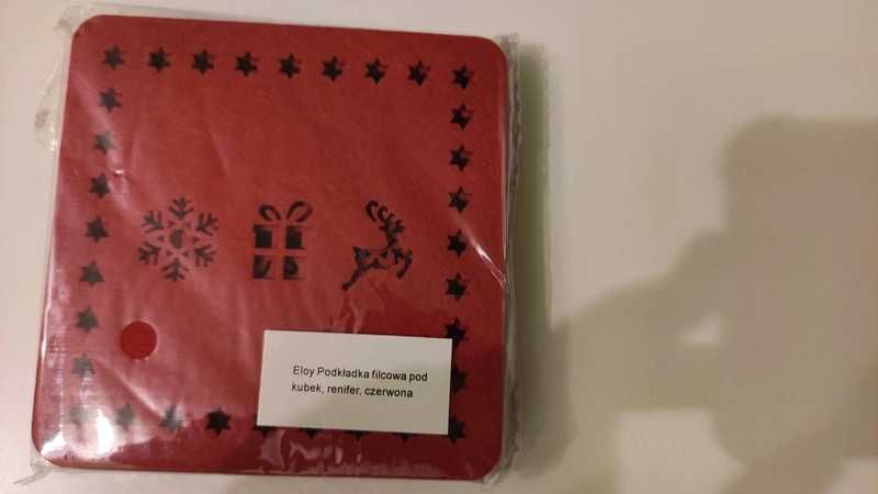 Podkładki pod kubek filcowe świąteczne mata