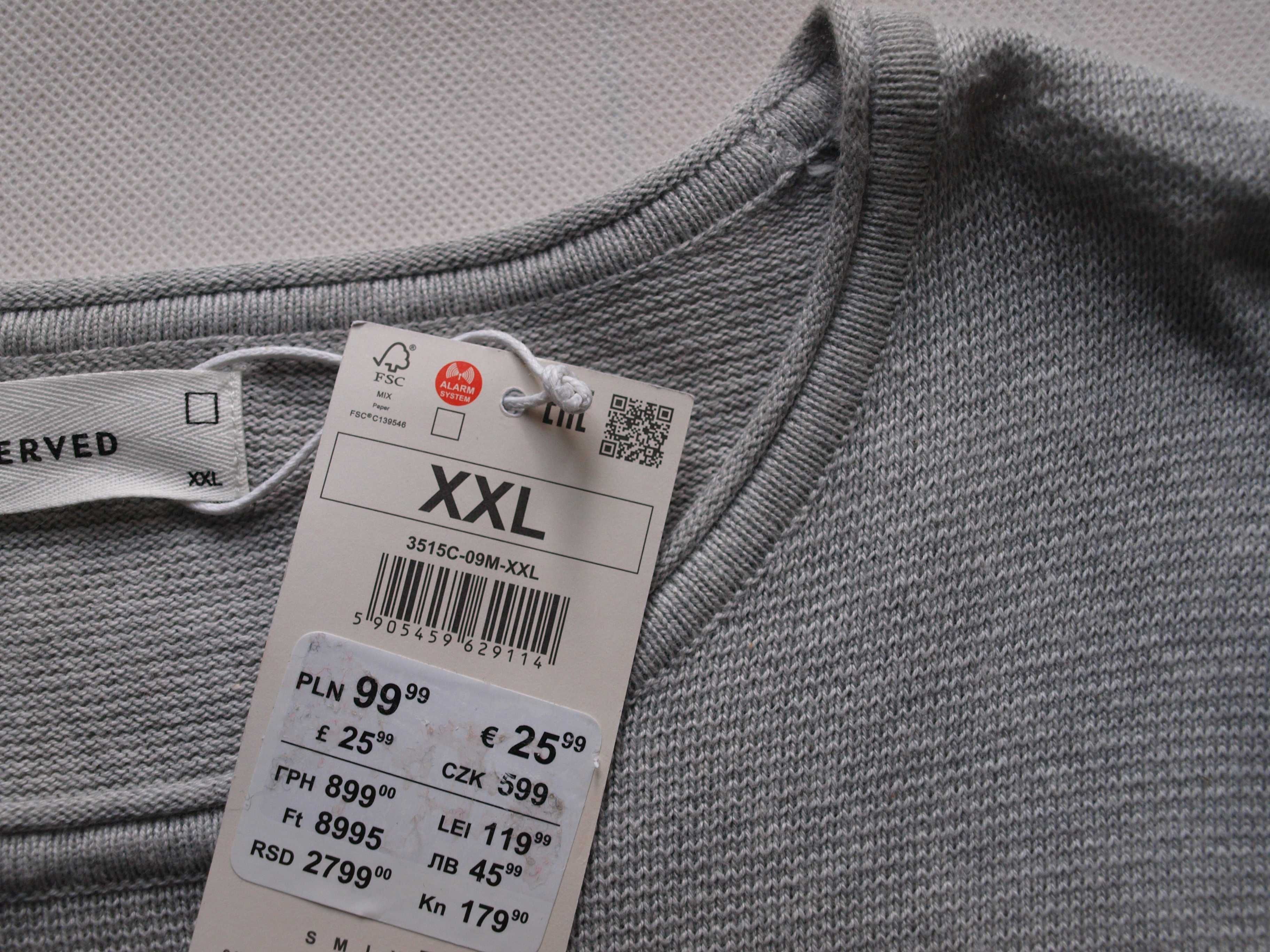 cienki sweterek Reserved bawełna _ XXL nowy