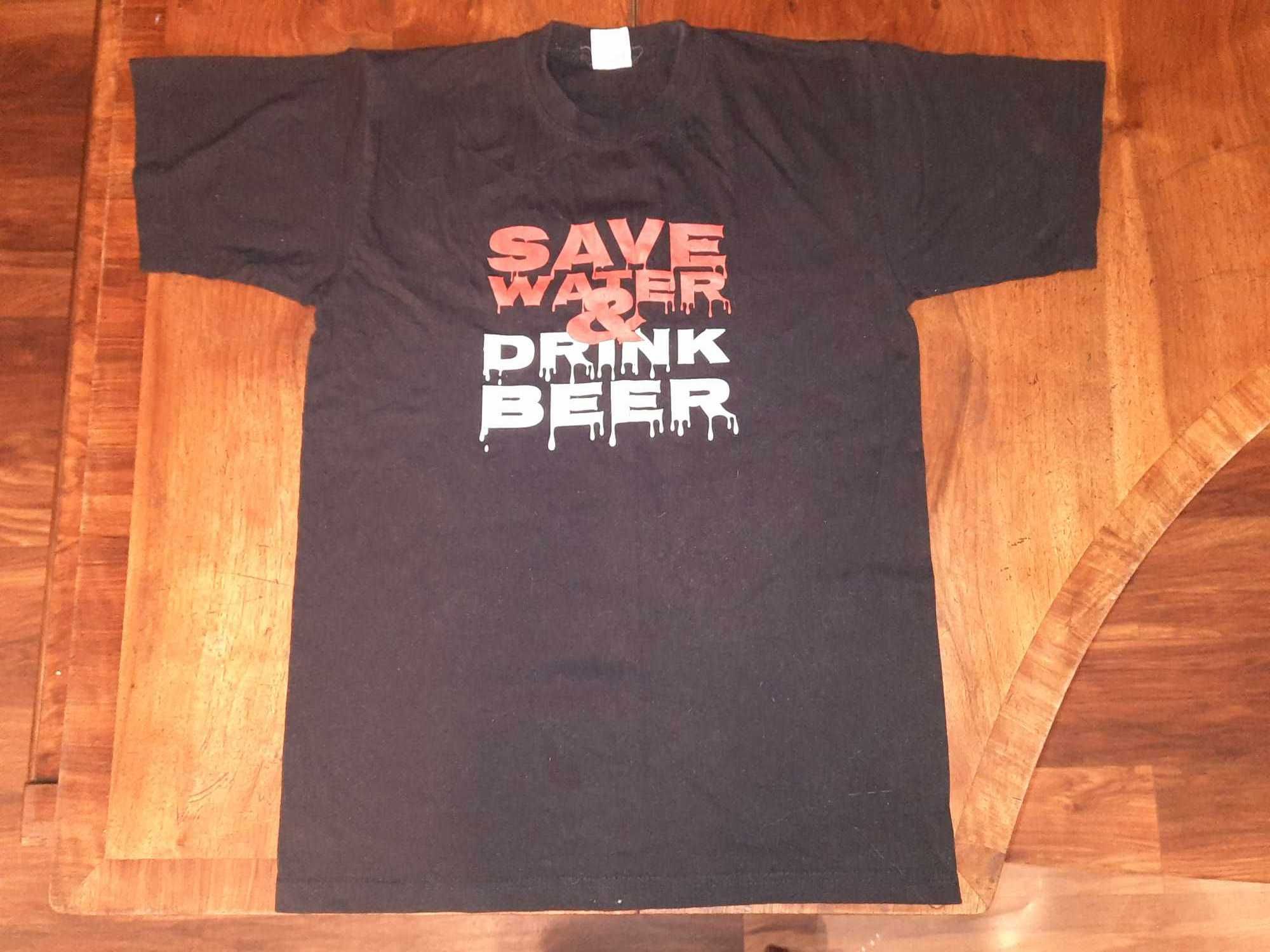 Tshirt piwo "Save water drink beer" prezent pod choinkę