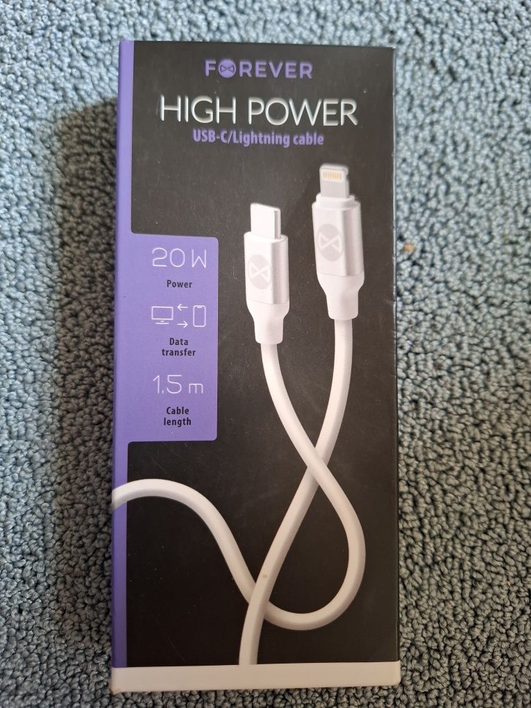 Kabel USB-C - USB-C High Power  25W 1.5m

KABEL FOREVER HIG POWER

Złą