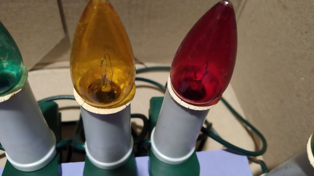 Lampki choinkowe z PRL-u retro 14