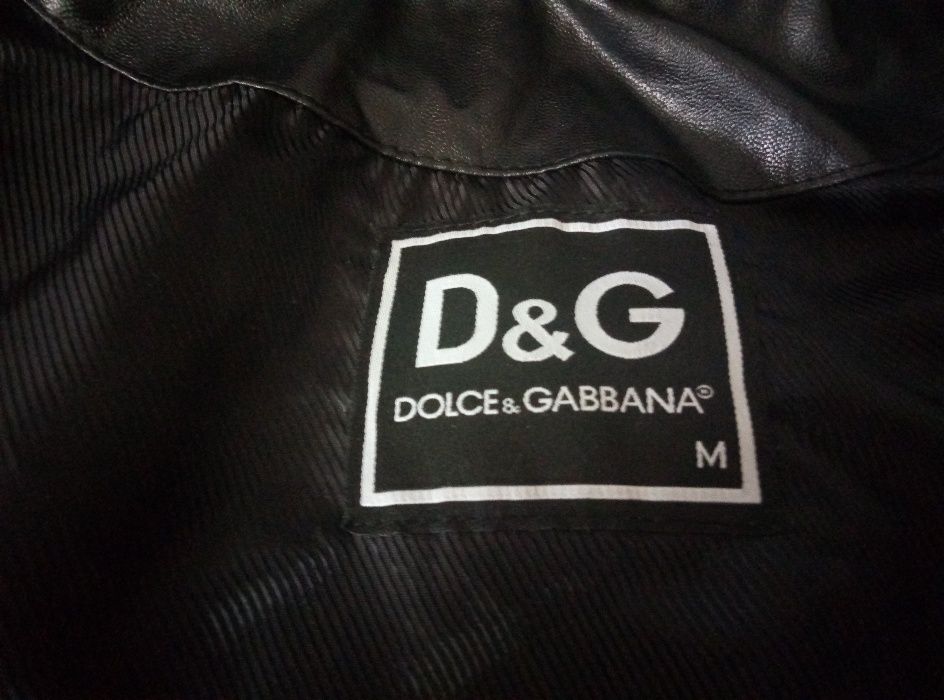 кожаная куртка Dolce & Gabbana