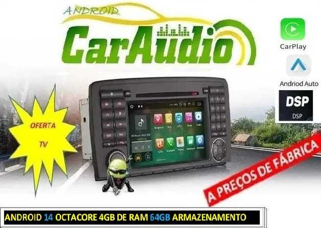 Auto-rádio 2 din android 14 para Mercedes Classe R W251