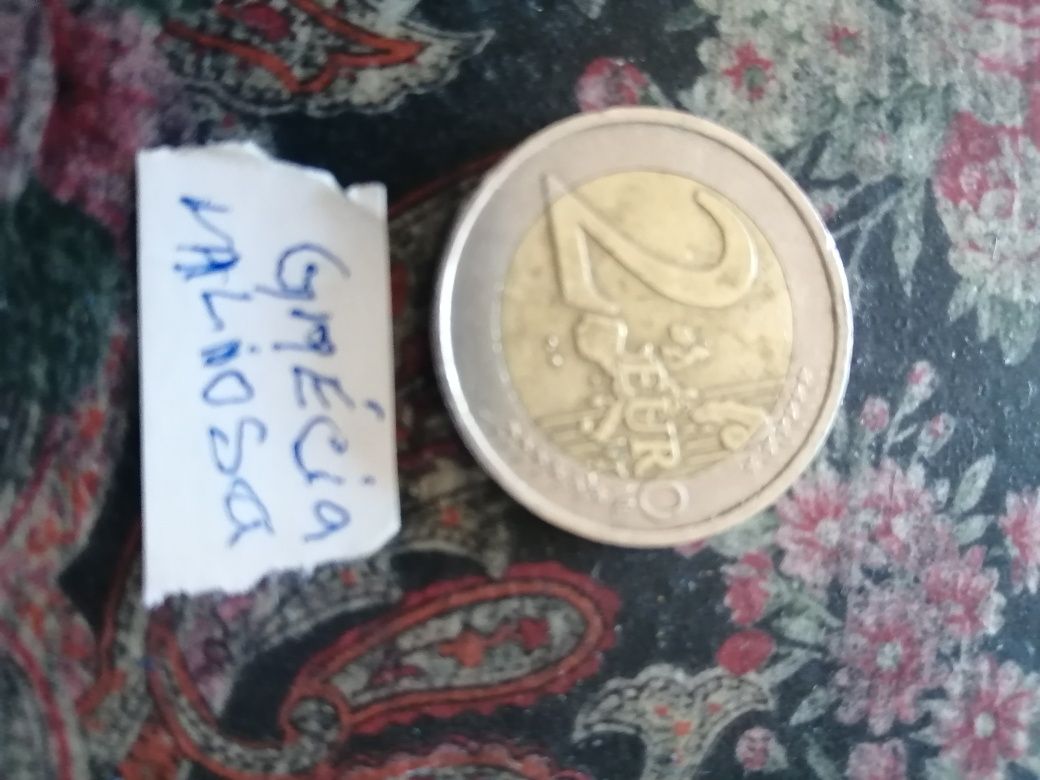 Moeda grega 2000, rara, de 2 euros