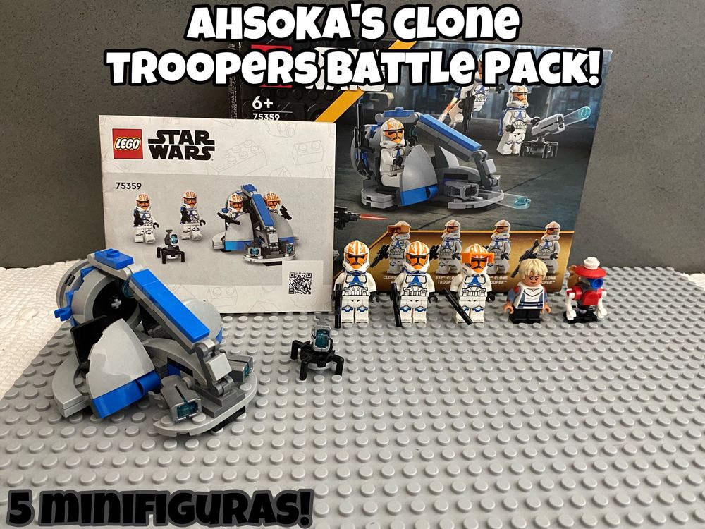 Lego Star Wars Ahsoka’s Clone Troopers Battle Pack! (5 minifiguras)