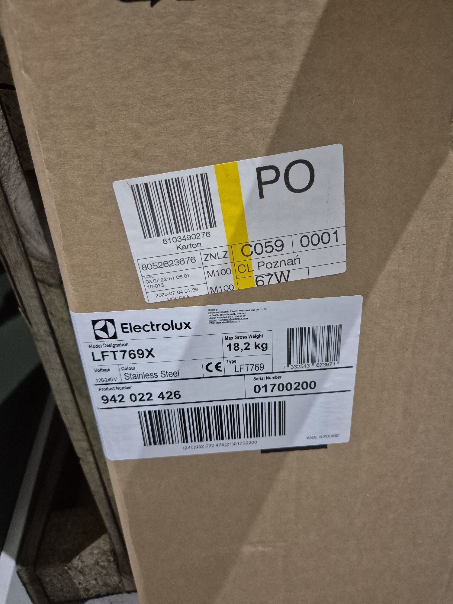 Sprzedam Okap elektrolux LFT769X stan nowy