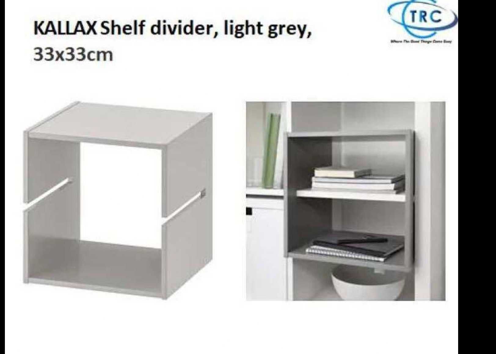 Przegroda Półka Wkład Ikea Kallax Szara