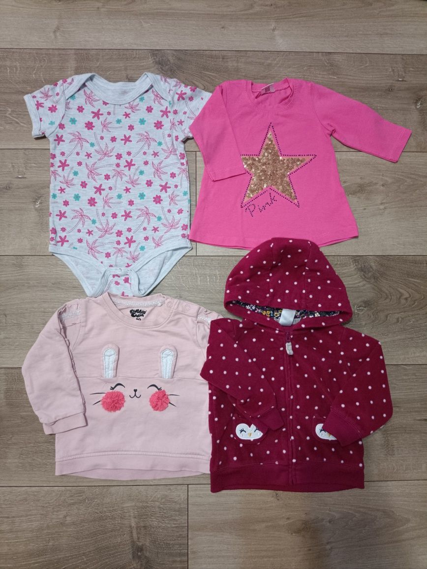 Дитячий одяг на дівчинку 6-9 та 9-12 міс. плаття, кофти, штани