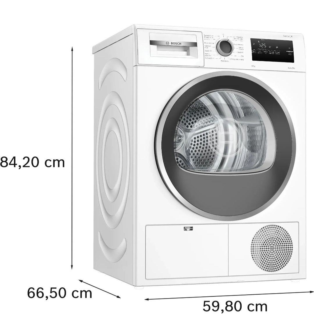 Suszarka Bosh serie 4, 8 kg A++