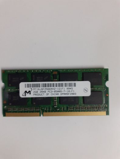 Memória RAM 2GB 2Rx8 PC3-8500S-7-10-F1