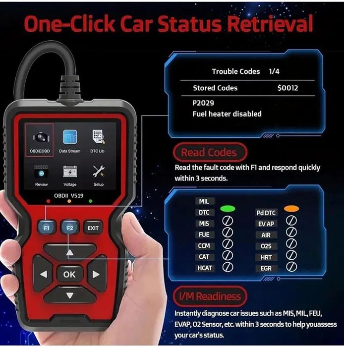 Tester diagnostyczny interfejs OBD2 skaner uniwersalny auta komputer
