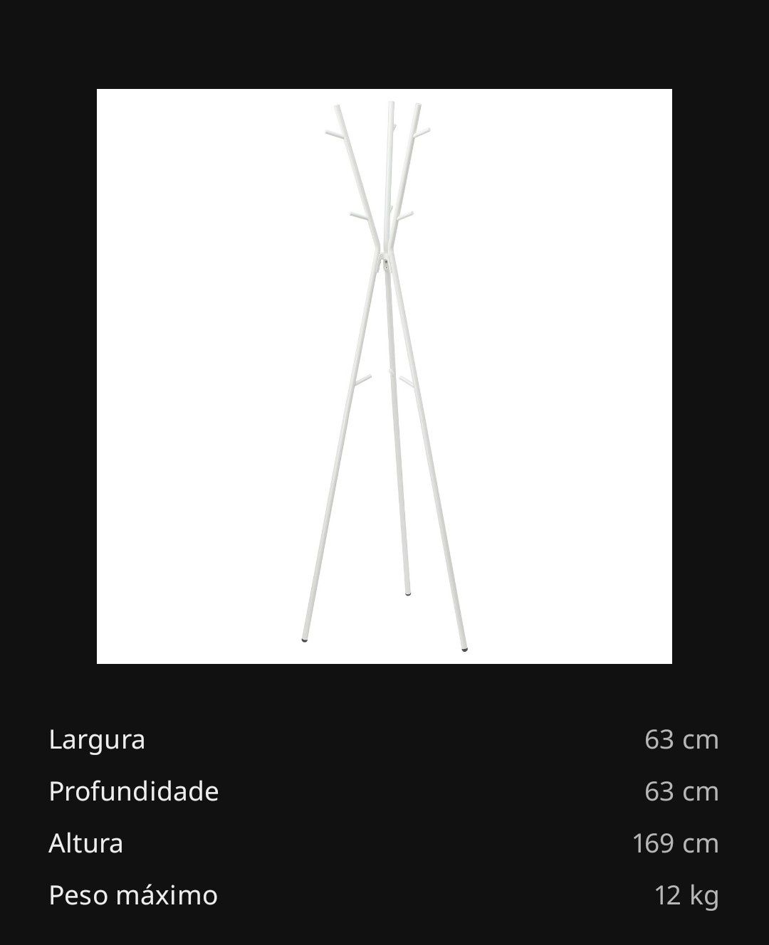 Bengaleiro IKEA branco