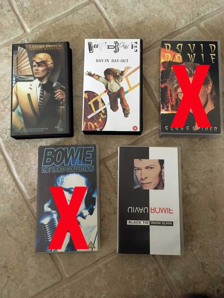 David Bowie - CD, Poster, DVD, VHS, Autocolantes