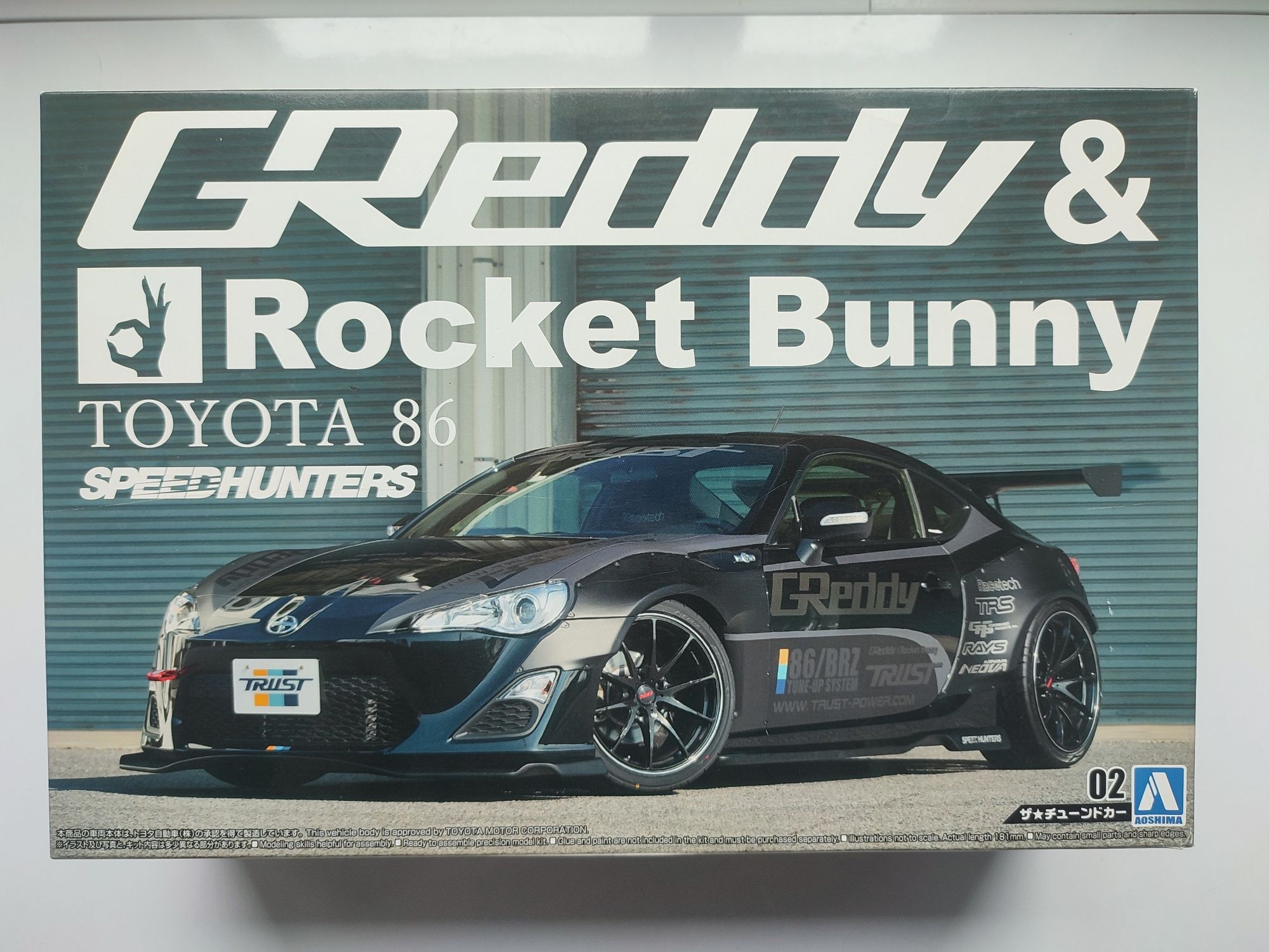 Збірна модель автомобіля Toyota 86 Greddy rocket bunny, Aoshima 1/24