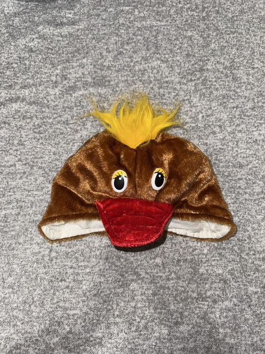 Детская новогодняя шапка. Карнавальная шапка утки, курочки